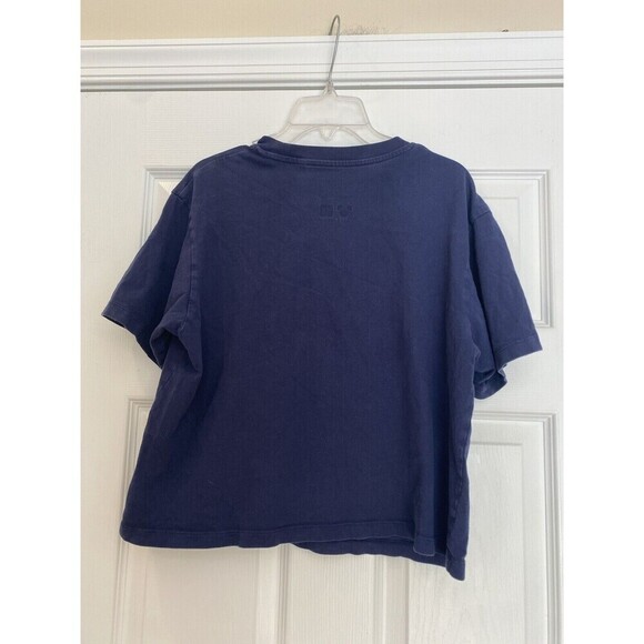 Disney Uniqlo Minnie Mouse Loves Short Sleeve Cropped Graphic Tee Size Small - Picture 6 of 6